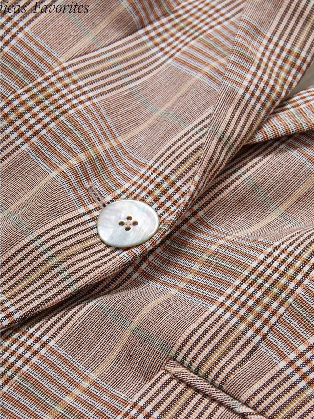2026 Authentic Veronica Beard Clayton Plaid Dickey Jacket in Raisin Multi - Picture 4 of 13